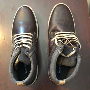 Brown men’s leather boots